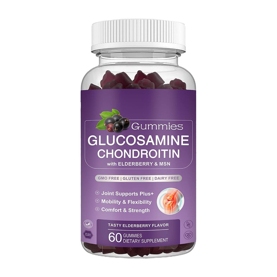 Glukozamina Chondroitin Gummies z zaawansowanym wsparciem stawu MSM Erom Bronberry MSM