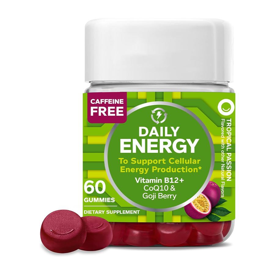 Olly Daily Energy Gummy napędzają Twój dzień naturalną energią komórkową