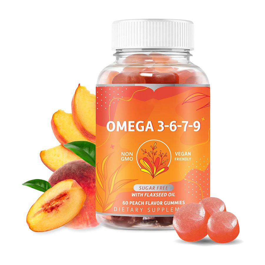 Omega 3 6 7 9 Gummy pyszny, przyjazny rodzinie suplement diety
