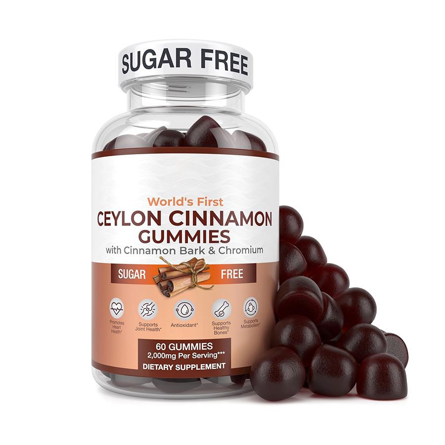 Sugar Free Ceylon Cinnamon Gummies Nature's Heart-Heart-Heart-Heart Antioidant Rich Delight