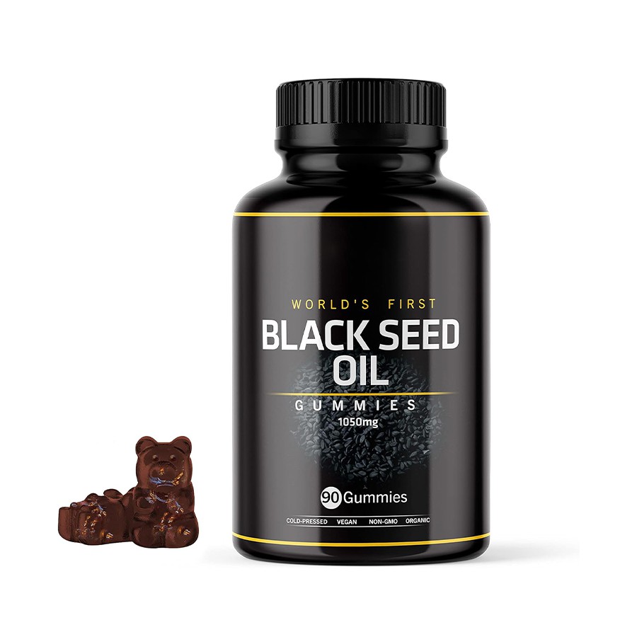 Pierwsze światowe gumie oleju czarnego nasion wielowymiarowe natury Wellness Wspieranie przeciwutleniające, wzmacniające skórę holistyczną witalność